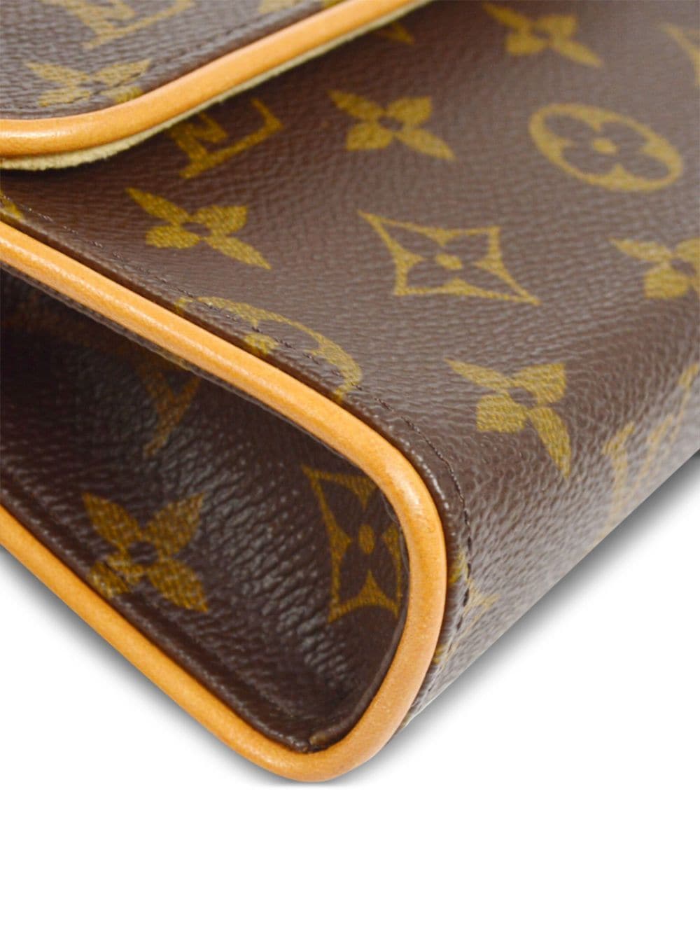 Pre-owned Louis Vuitton 2002  Pochette Florentine Belt Bag In Brown