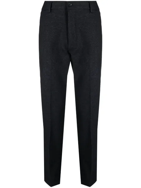 BOSS logo-patch tapered trousers