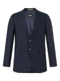 BOSS two-button textured jacket - Blue