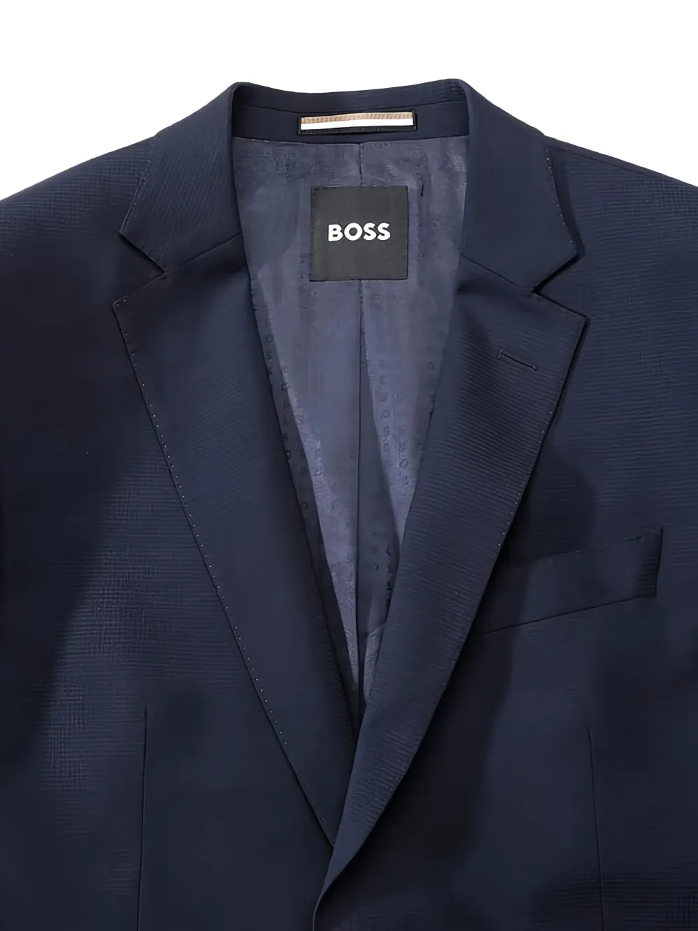 BOSS Jack met twee knopen en textuur Blauw