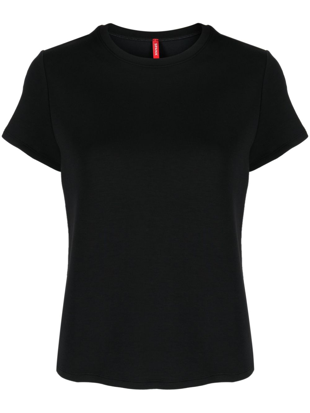 Shop Spanx Airessentials Cap-sleeved T-shirt In Black