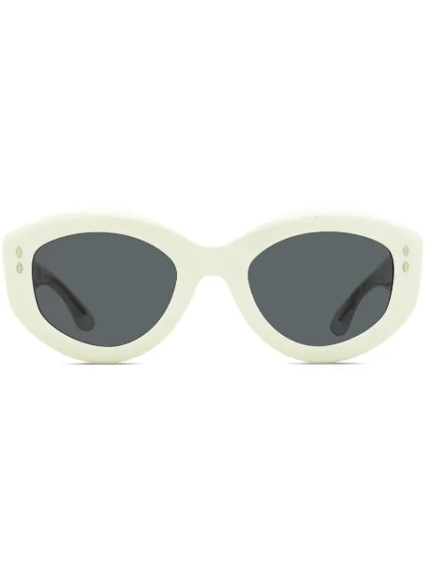 Isabel Marant Eyewear  logo-print oval-frame sunglasses
