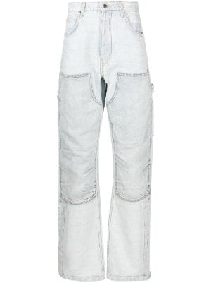 AMIRI logo-jacquard Cotton Cargo Jeans - Farfetch