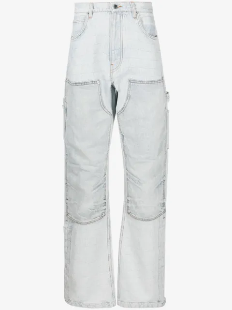 AMIRI jean droit à motif en jacquard