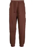 FIVE CM frayed drawstring cotton track pants - Brown