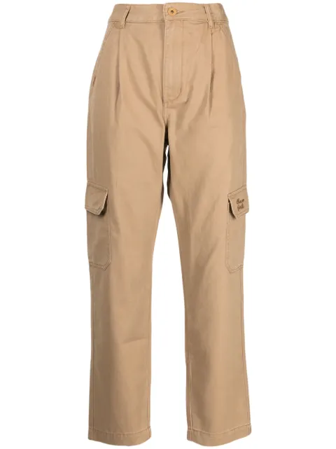 CHOCOOLATE logo-embroidered cargo trousers