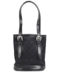 Louis Vuitton Pre-Owned 2001 mini satin bucket bag - Black