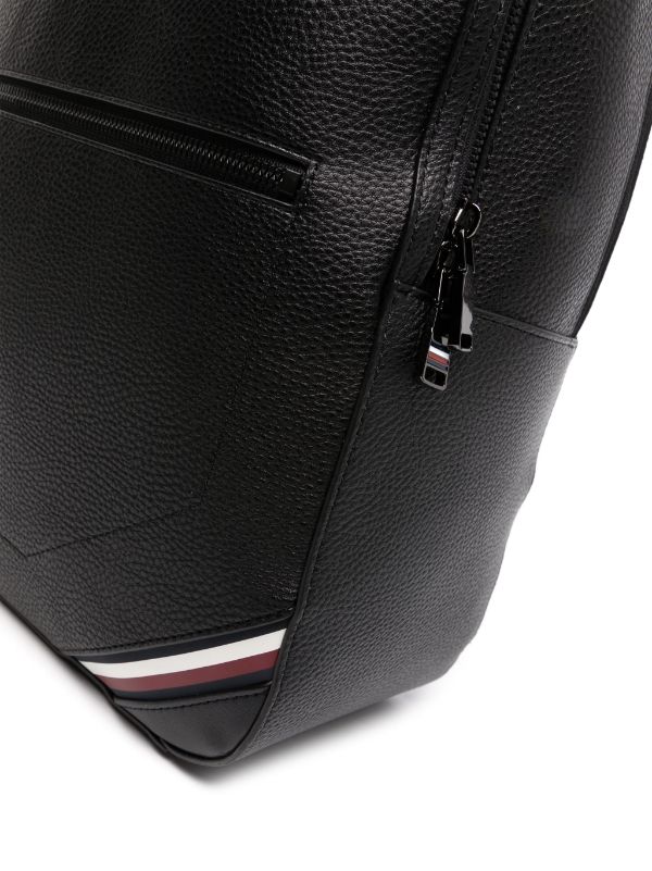 Tommy Hilfiger TH monogram-embossed Leather Backpack - Farfetch