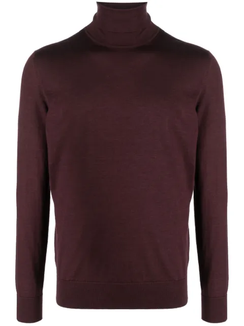 Zegna roll-neck fine-knit jumper