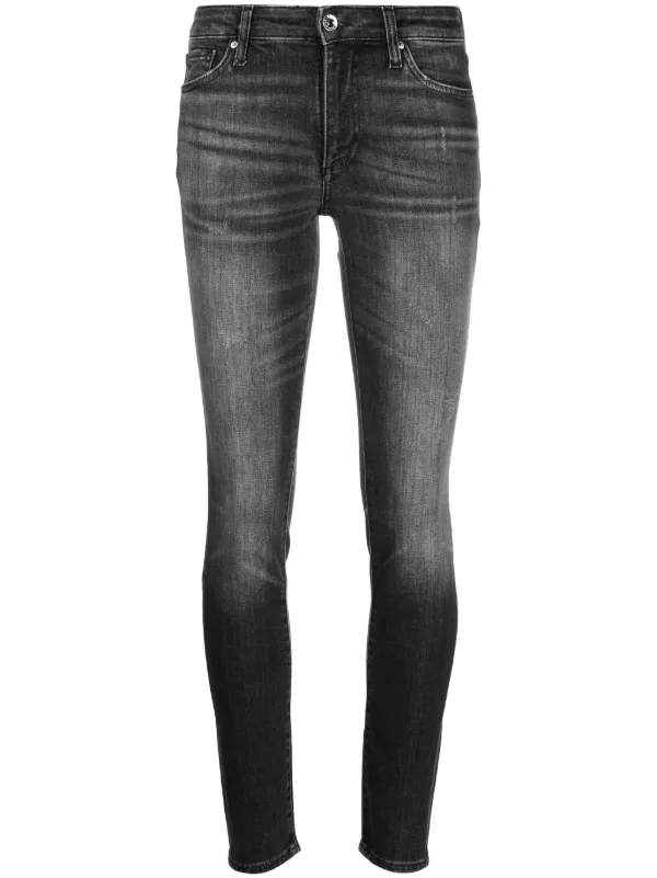 Armani Exchange logo patch Skinny Jeans Farfetch