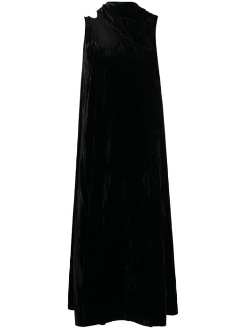 Low Classic cut-out velour dress