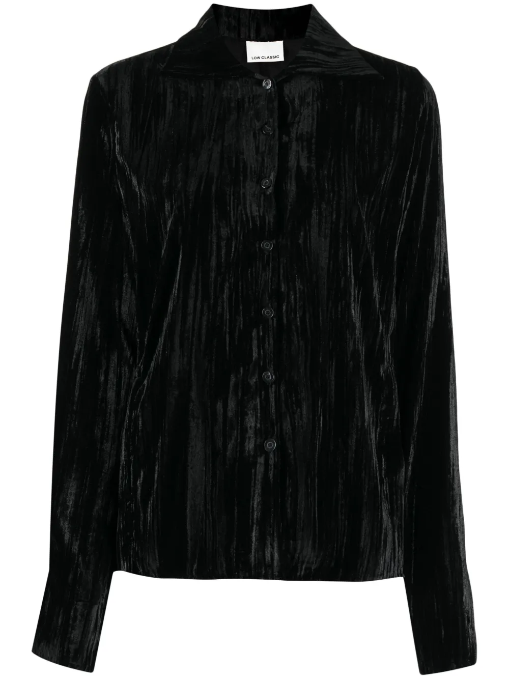 Low Classic Fluwelen top Zwart