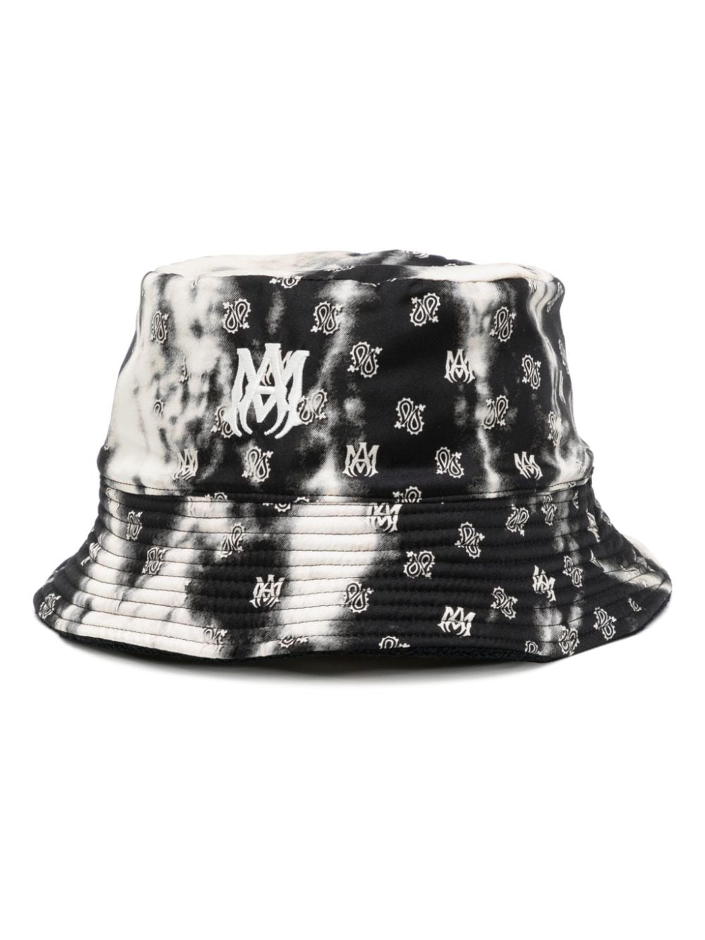 AMIRI monogram-pattern Silk Bucket Hat - Farfetch