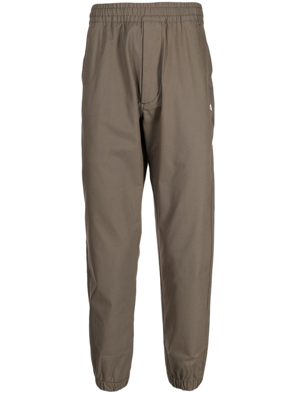 chocoolate pantalon de jogging à patch logo - marron