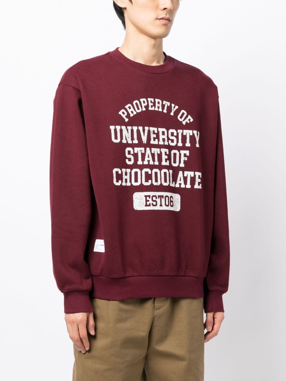 CHOCOOLATE Sweater met logoprint Rood