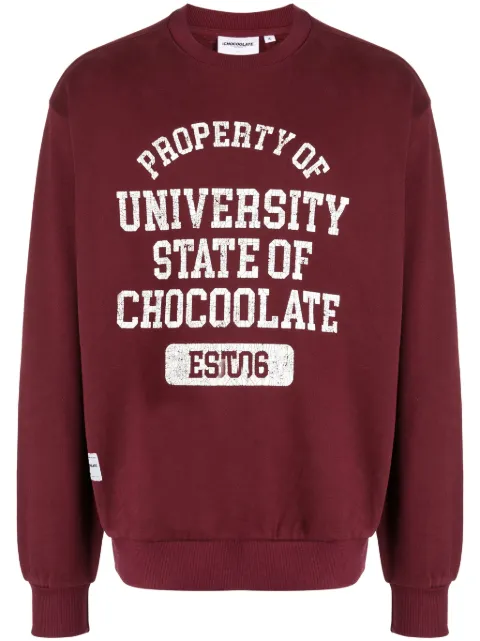 CHOCOOLATE sudadera con logo estampado y hombros caídos