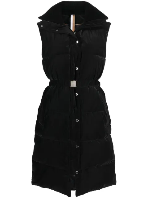 BOSS logo-buckle quilted puffer gilet 