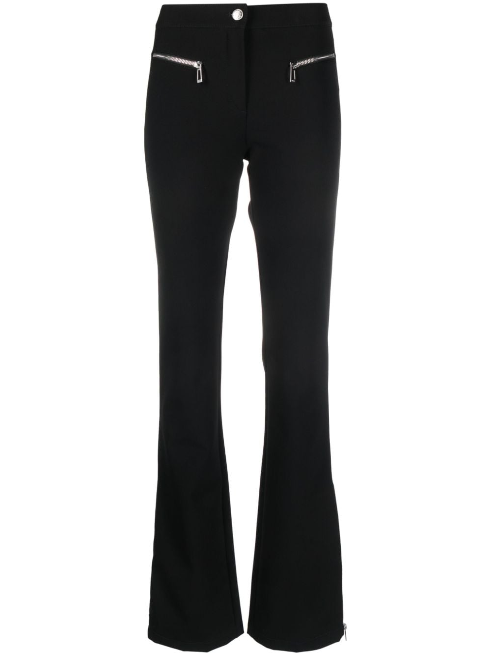 HUGO - Regular-fit bootcut trousers with front slits
