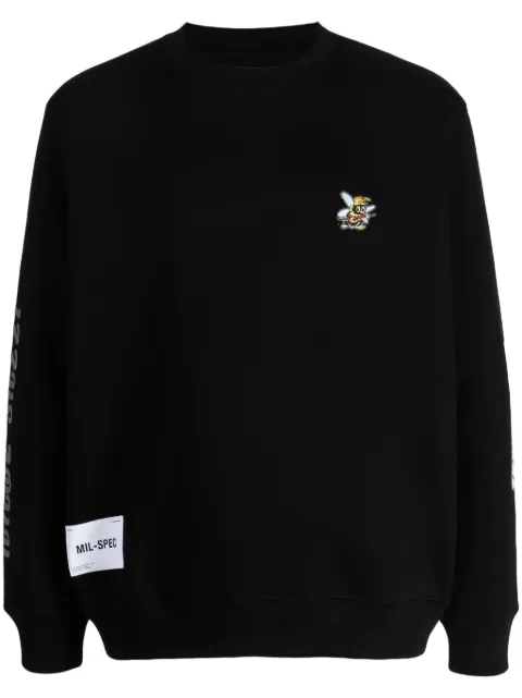izzue bee-patch cotton-blend sweatshirt
