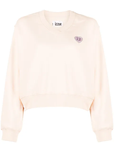 izzue V-neck drop-shoulder sweatshirt 