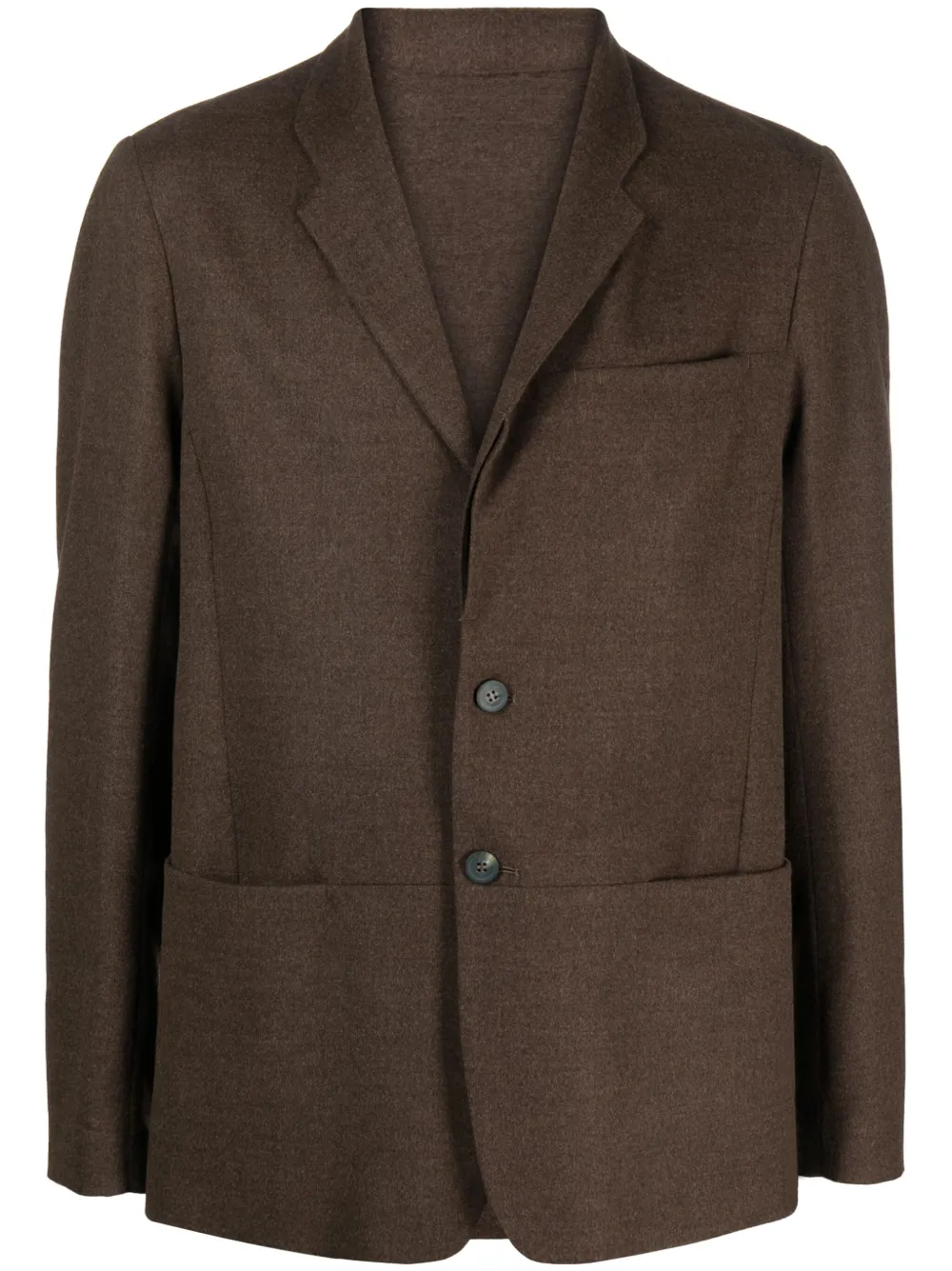 Sease Blazer met enkele rij knopen Bruin
