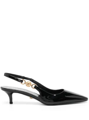VERSACE ラ メドゥーサ レザー スリングバック パンプス ラ メドゥーサ レザー スリングバック パンプス 85 mm | VERSACE JP