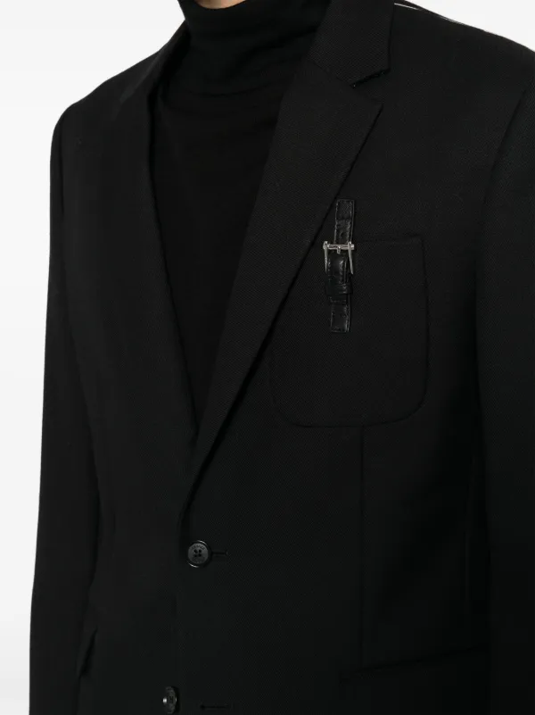 VERSACE★single breasted blazer Single-Breasted Blazer Black,Print | VERSACE US