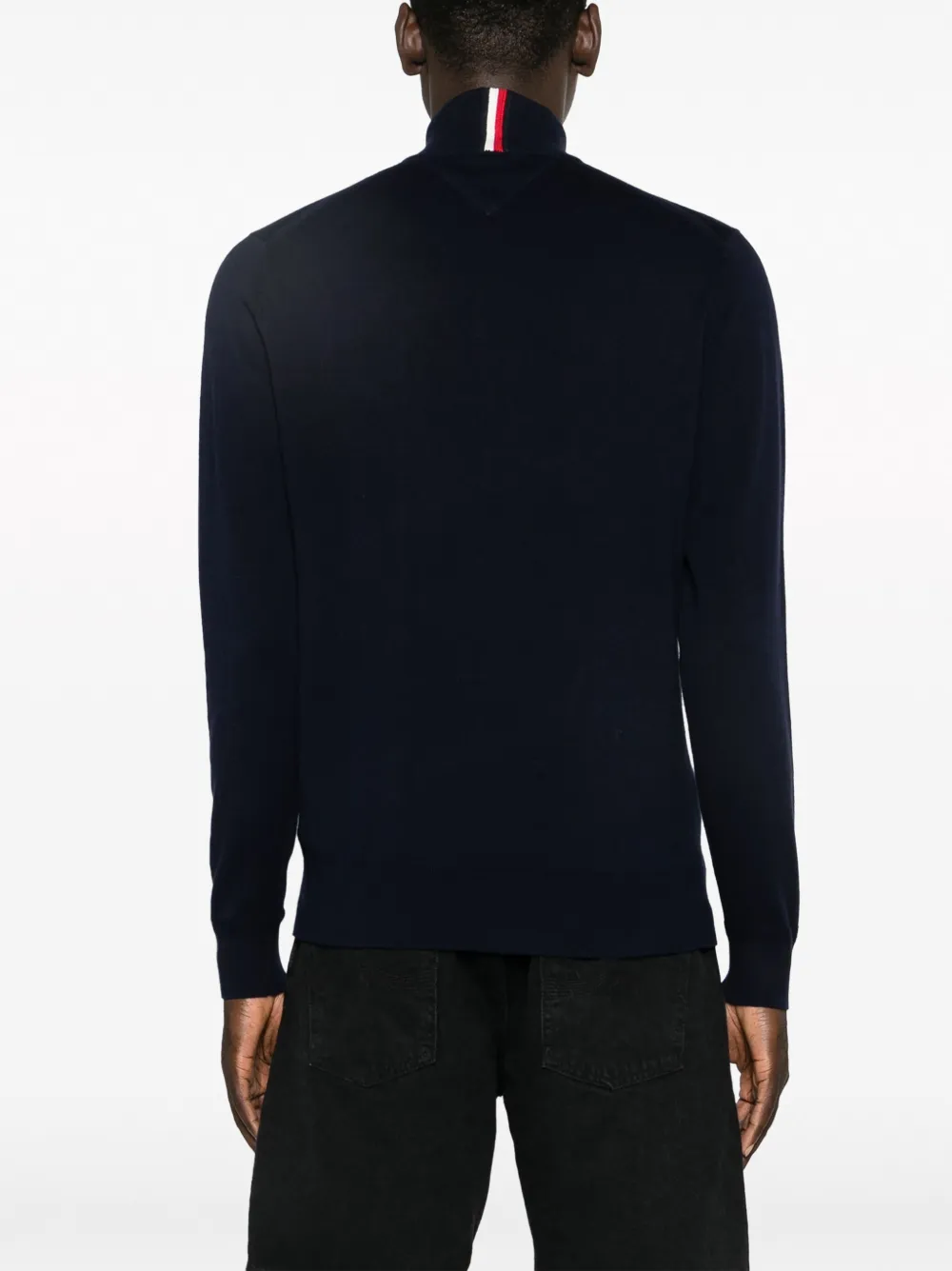 Tommy Hilfiger Trui met halve rits Blauw
