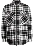 izzue long-sleeve zip-up shirt - Black