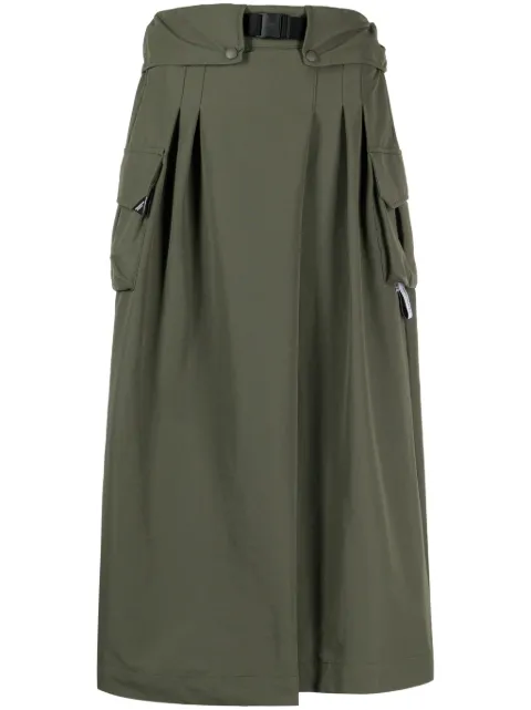 Musium Div. overlapping wide-leg trousers