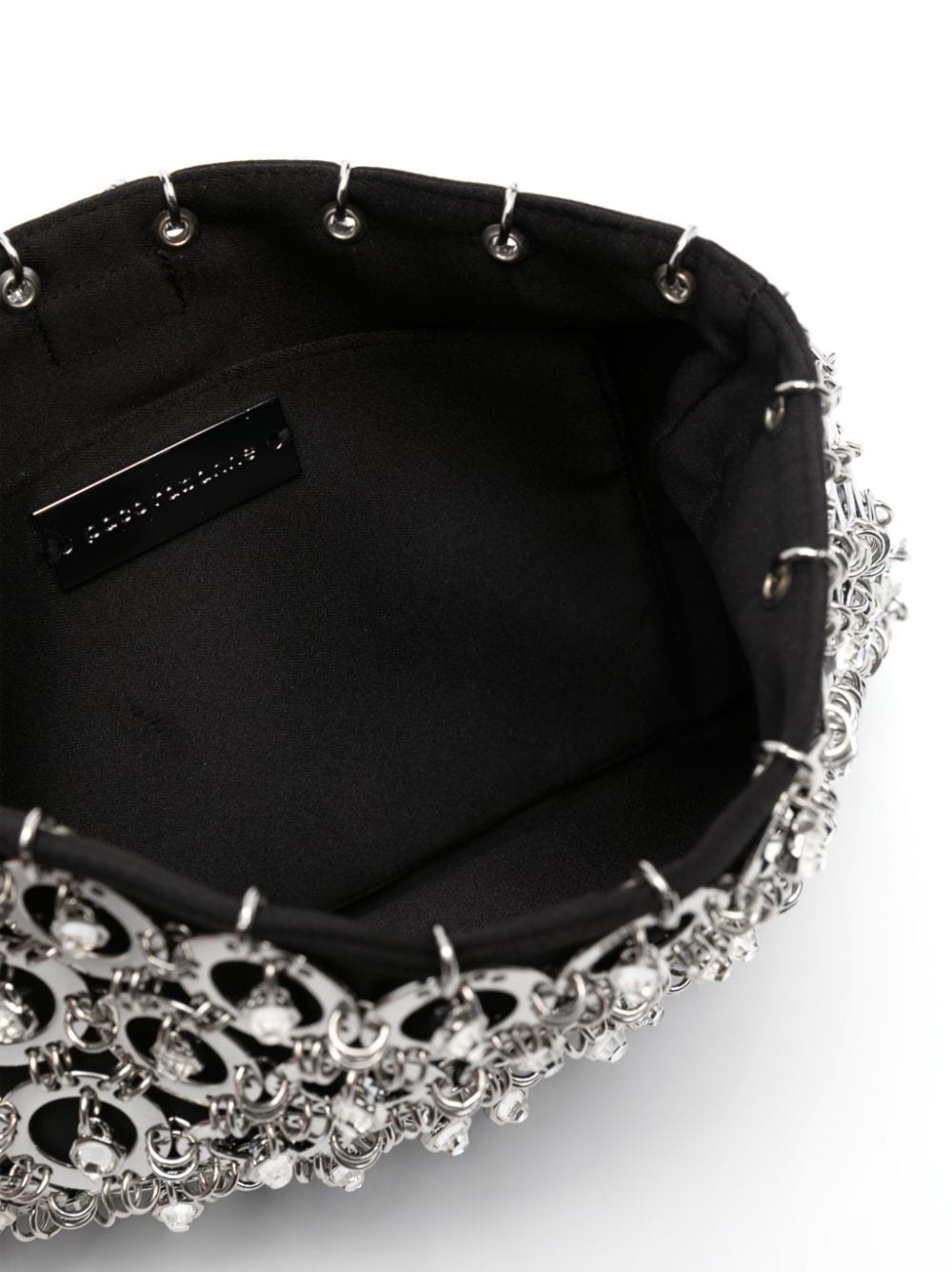 Shop Rabanne Metal-disc Clutch Bag In Black