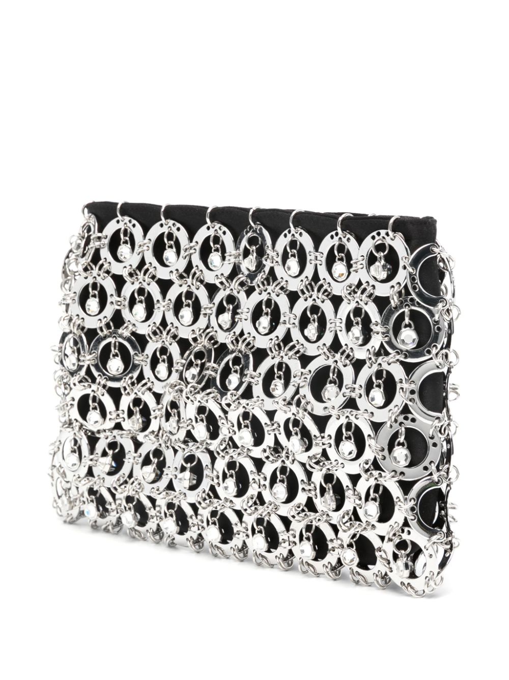 Shop Rabanne Metal-disc Clutch Bag In Black