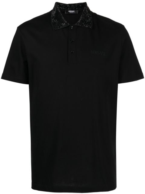 Versace playera tipo polo con detalle