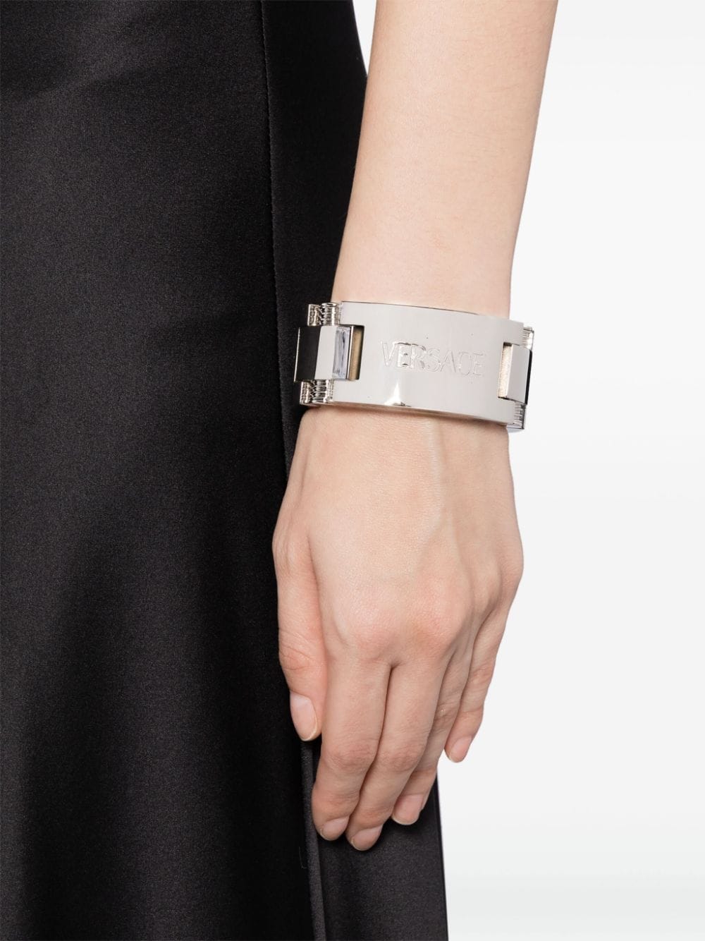Versace Armband met gegraveerd logo - Zilver
