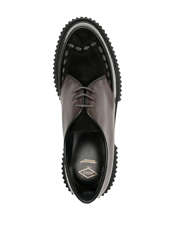 Adieu Paris x Undercover Type 195 two-tone Derby Shoes - Farfetch