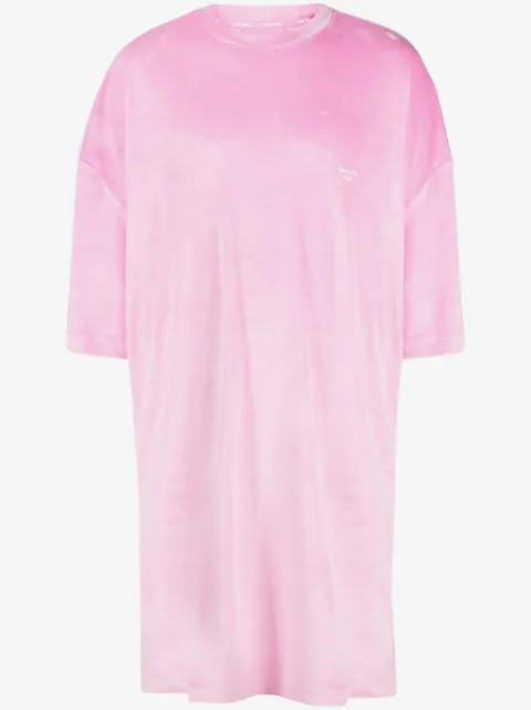 TEAM WANG design Sparkles velvet shirtdress