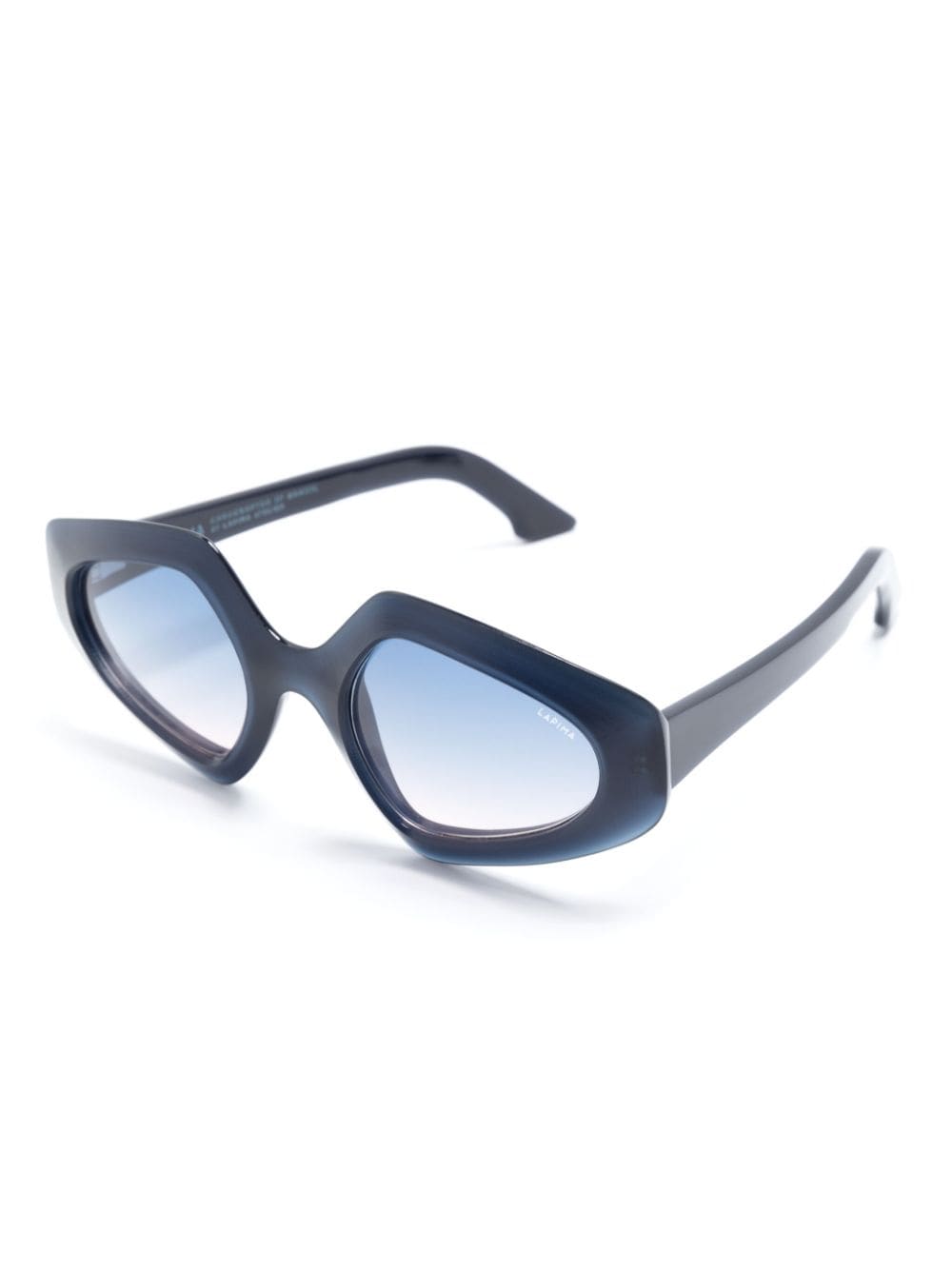 Shop Lapima Antonia Geometric-frame Sunglasses In 蓝色