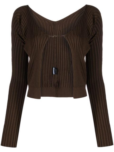 Jacquemus ribbed-knit cardigan 