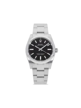 Rolex oyster perpetual 34mm top black