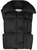 Ienki Ienki button-up puffer vest - Black