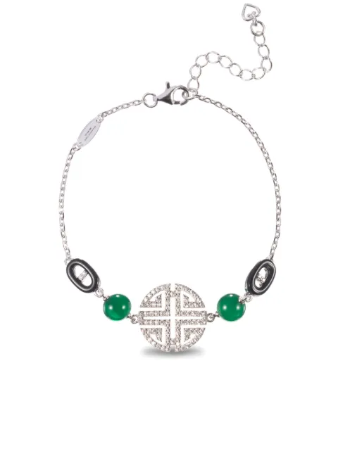 Shanghai Tang pulsera con detalle de gema