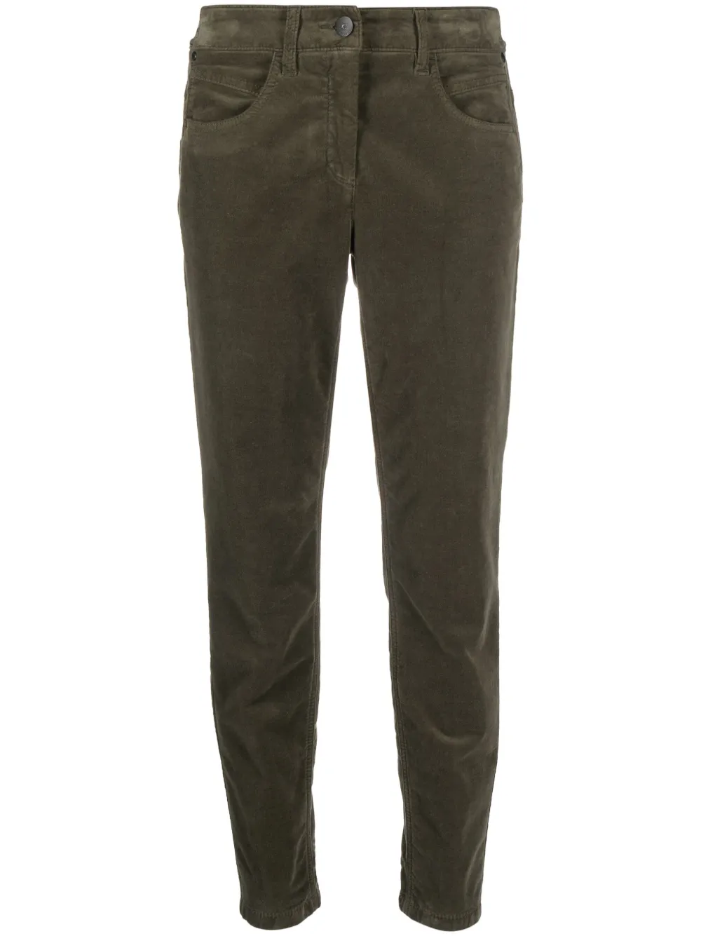 Luisa Cerano velvet skinny-cut trousers