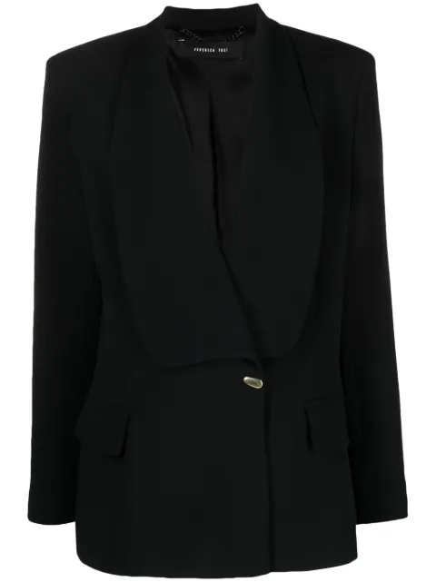 Federica Tosi single-breasted shawl-lapels blazer
