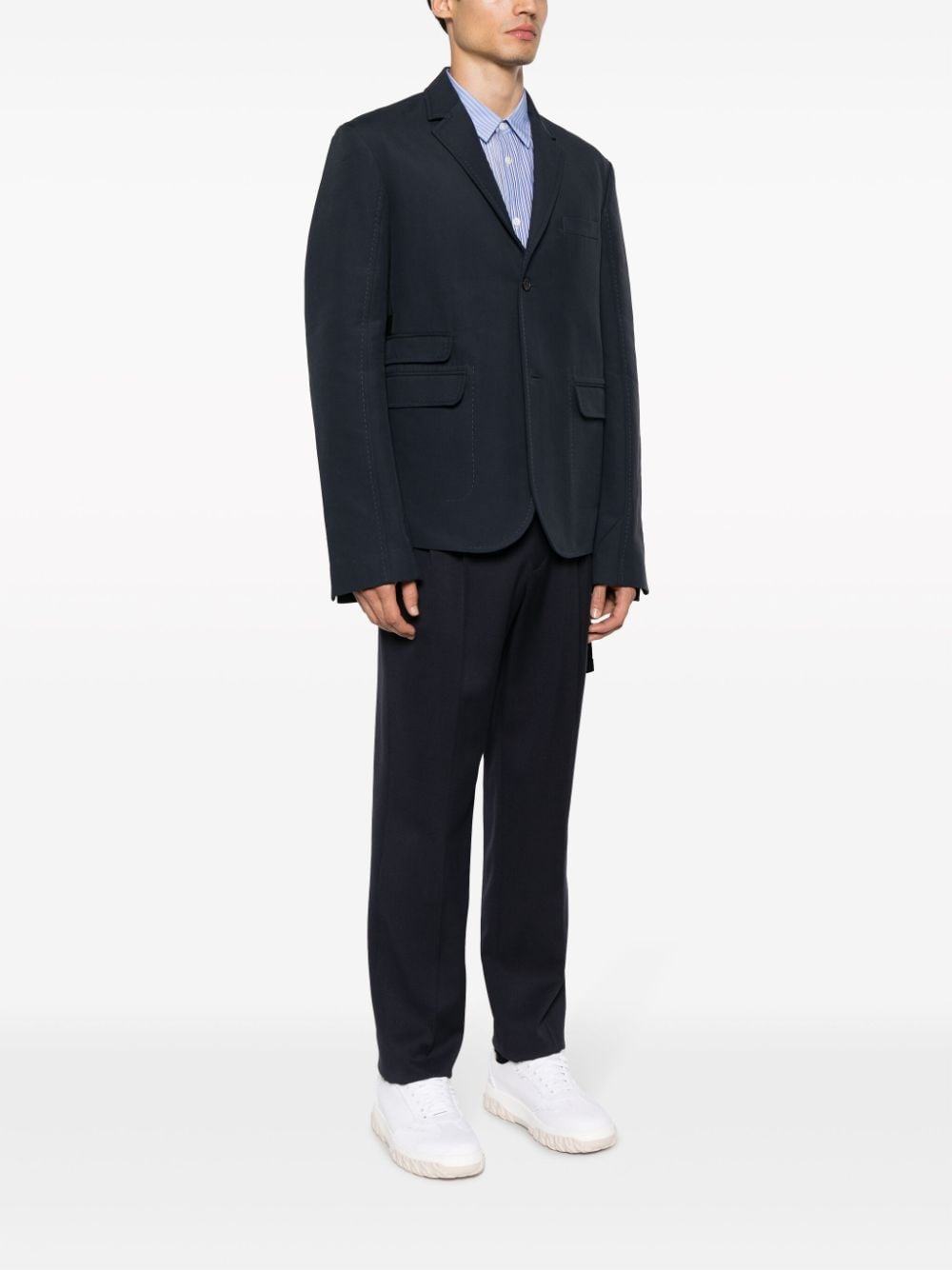 Shop Jacquemus La Veste Piccinni Blazer In Blue