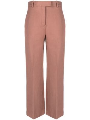 Cotton straight shop leg pants