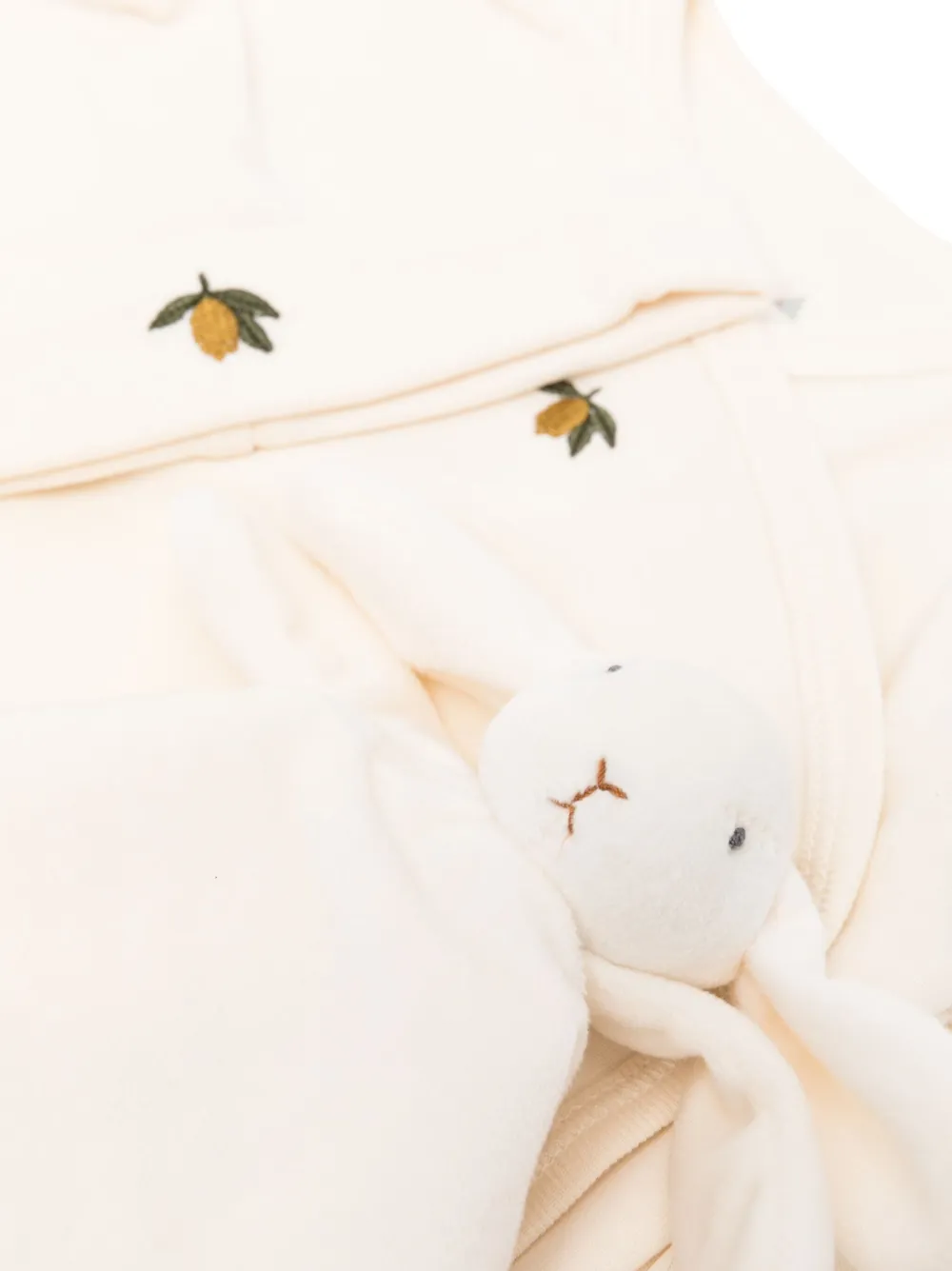 Konges Sløjd Embroidered Organic Cotton Babygrow (set Of Three) In Neutrals