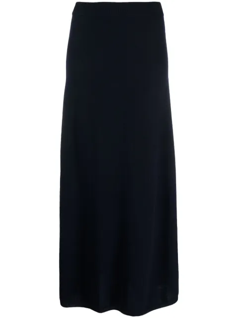 Lisa Yang ribbed-trim cashmere skirt 