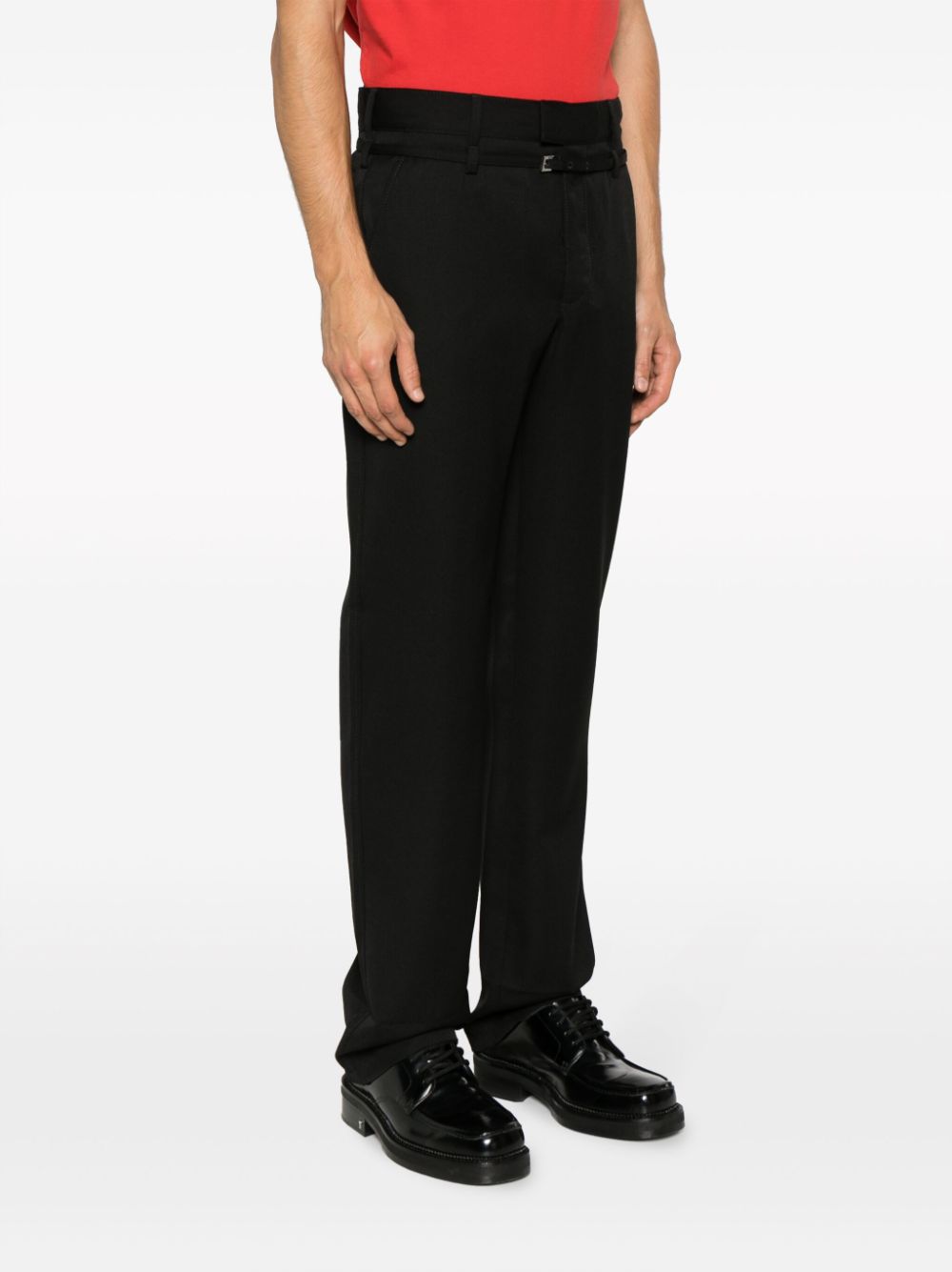 Shop Jacquemus Le Pantalon Disgreghi Straight Trousers In Black