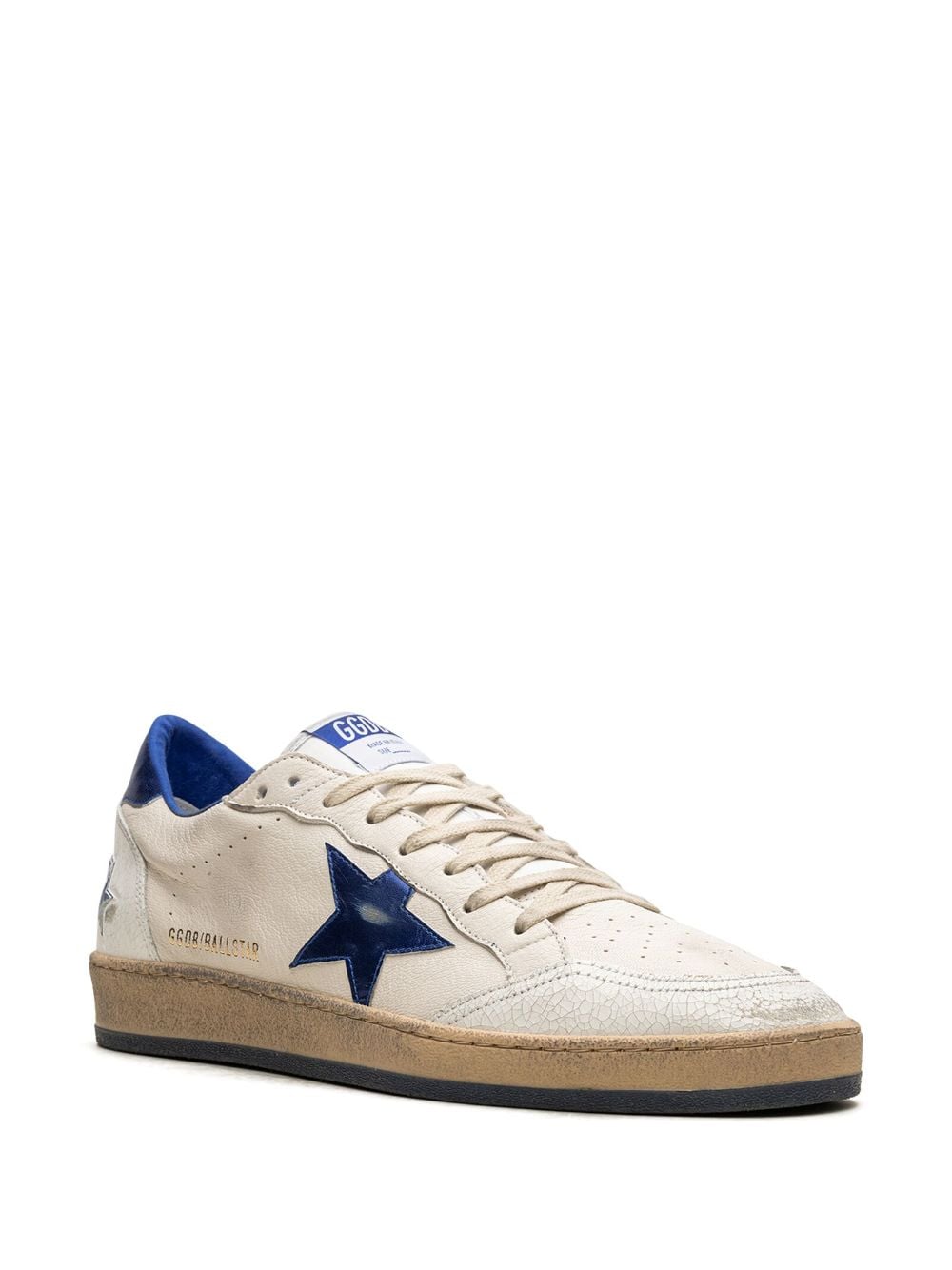 Shop Golden Goose Ball Star Low-top Sneakers In White