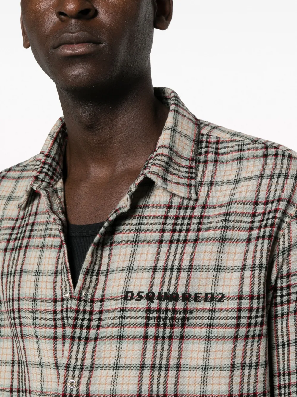 DSQUARED2 Overhemd van scheerwol Grijs